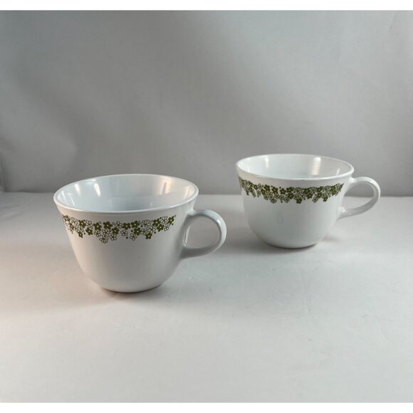 Corelle Spring Blossom Cups Mugs Crazy Daisy Lot of 4 Corning USA C Handle - Picture 5 of 12